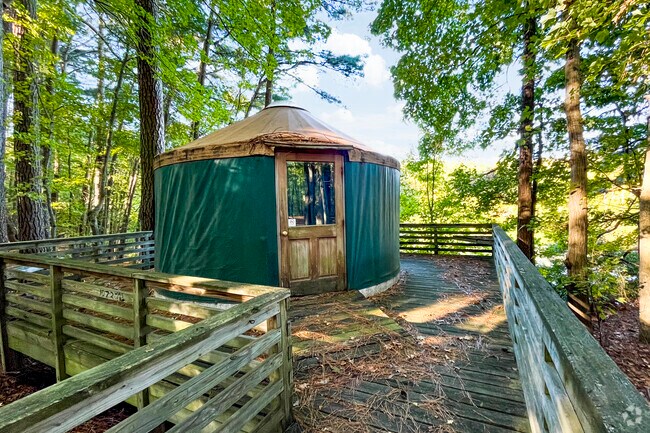 Saunders residents are only minutes from the luxurious camping of Sandy Bottom Nature Park.