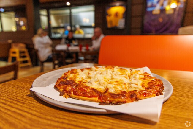 White Oaks Park residents love the wide array of specialty pizza at Jake's Stadium Pizza.