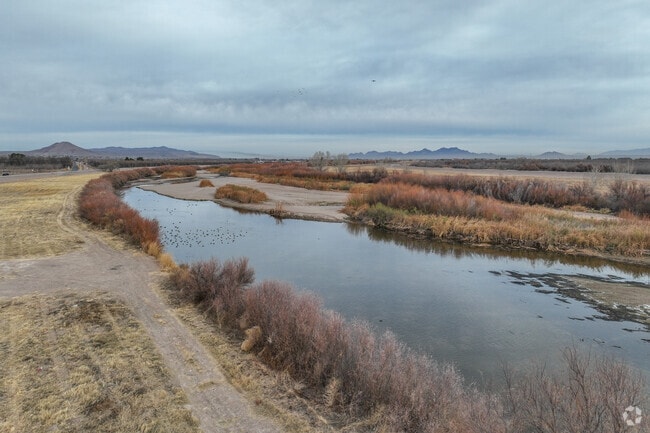 The Rio Grande is a large part of Las Cruces bringing water for the farmers and their crops.