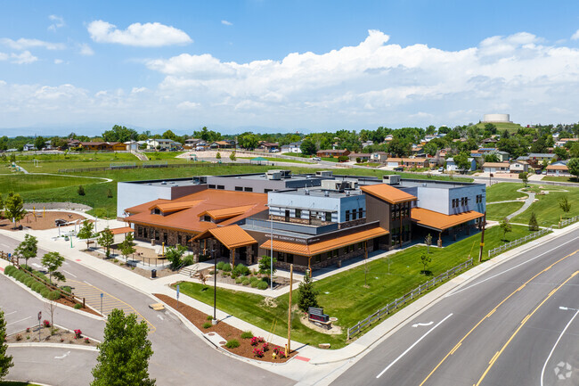 The main building at Adventure Elementary School in Denver, Colorado.