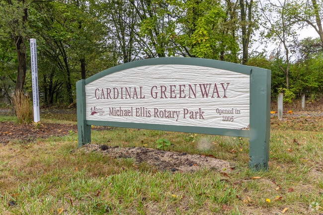 The Cardinal Greenway is a running and biking trail located in Muncie, IN.