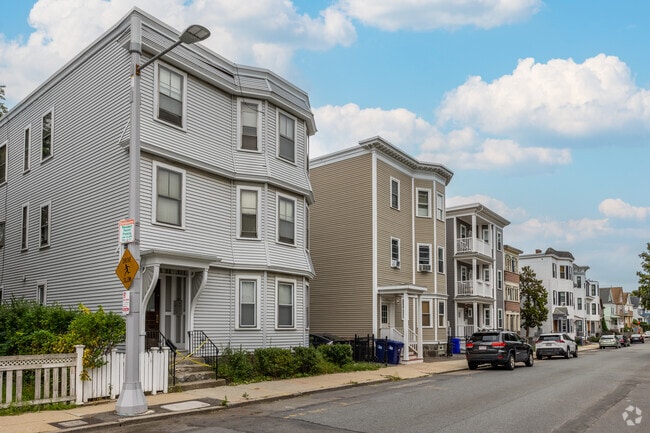 Triple-deckers line many Savin Hill streets.