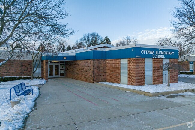 Front entry at Ottawa Elementary School.