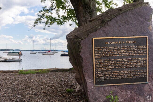 Perkins Pier in Burlington is a public park right on Lake Champlain.