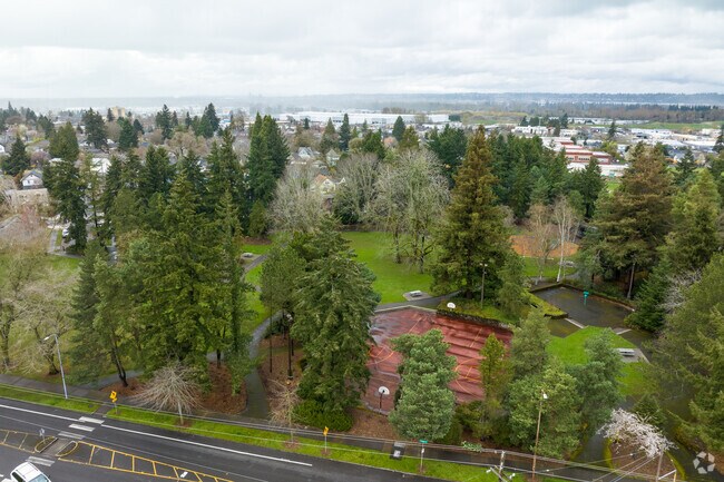 Overlooking Woodlawn Park in the Woodlawn Neighborhood