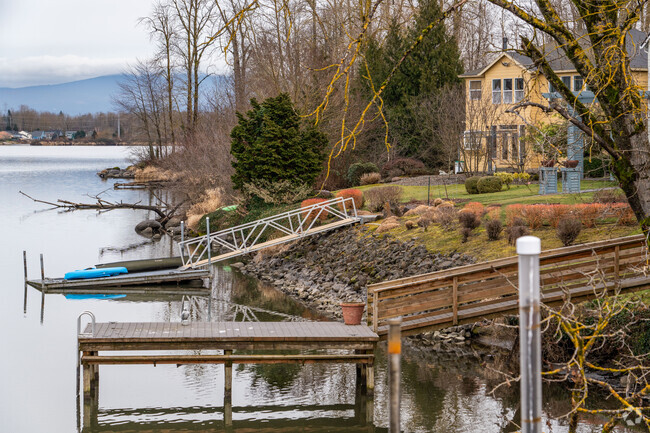 Many homes in Fairview enjoy waterfront views and docks.