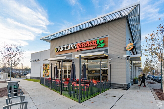 Head to Carolina Kitchen in Peppermill Village for their popular peach cobbler.