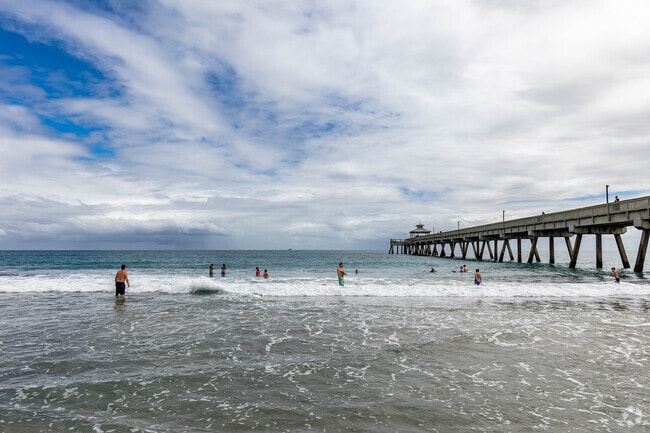 Surfing, fishing and swimming are just a few activities to be found at Deerfield Beach.