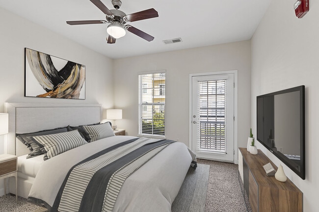 Master Bedroom with Door to Balcony