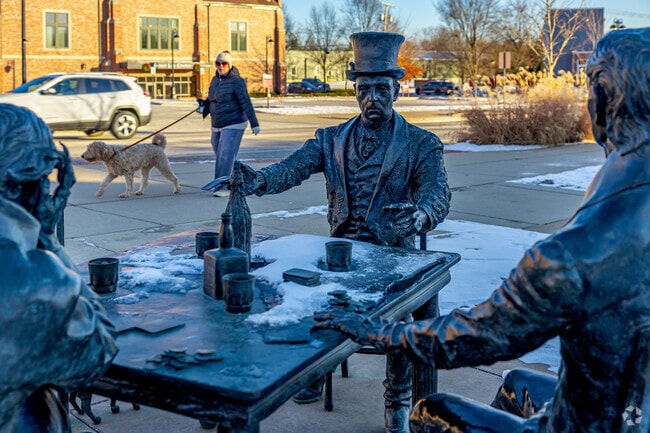 Fenton's downtown is filled with locally-produced art and unique sculptures.