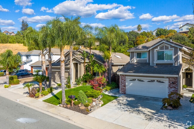 Row of homes in Country Hills.