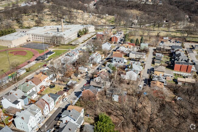 California-Kirkbride has a small residential area along with wooded plots of land.