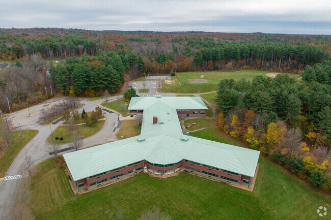 Knox Trail Middle School has a large campus with a lot of room for recreation.