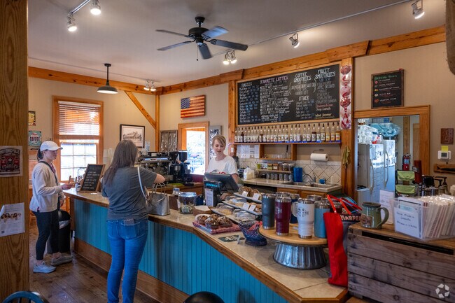 Lewisville residents enjoy the community 
 vibe and sweet treats at the Coffee Mill.