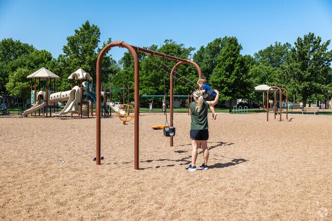 Kids love to play on the swings at McLaughlin Park.