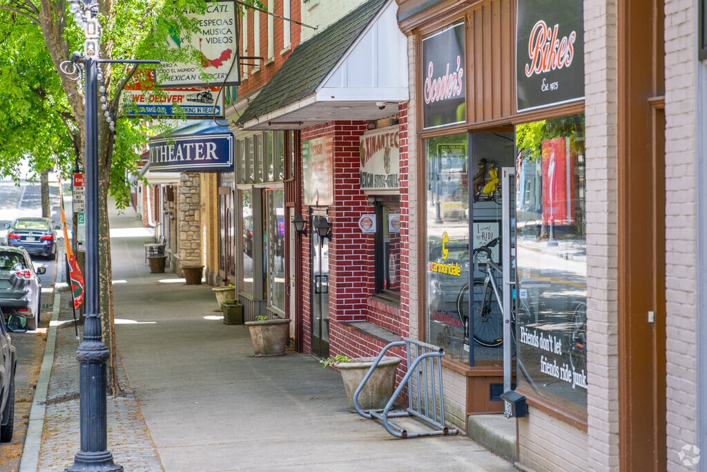 North Main Street in Franconia Township has a quaint small-town feel.