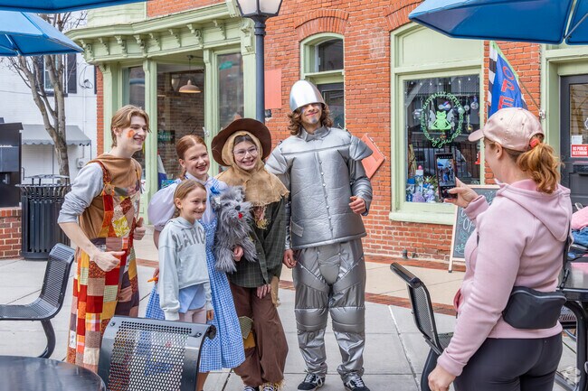 Every month is a different theme, like Wizard of Oz, at Second Friday's in Elizabethtown.