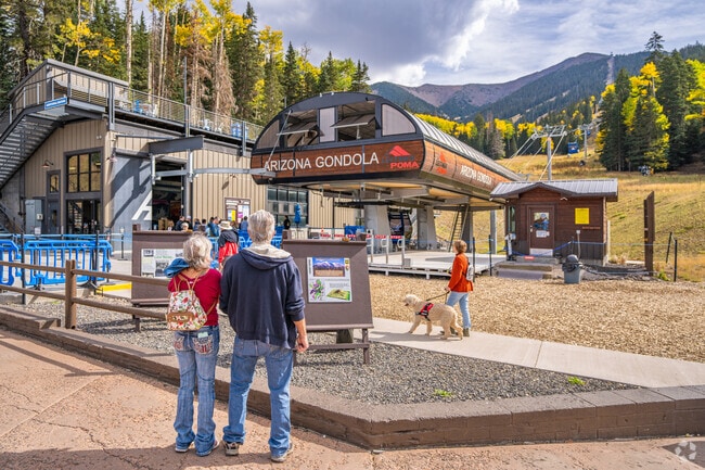 Visitors to Swiss Manor can take a scenic gondola up to 11,500 feet at Arizona Snow Bowl.