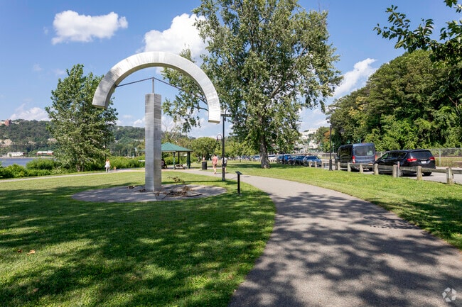 Although The Riverwalk is a beautiful park, you can also learn a lot from the monuments.