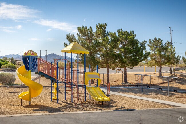Your kids will love the playground at Friendly Hills Elementary School in Joshua Tree.