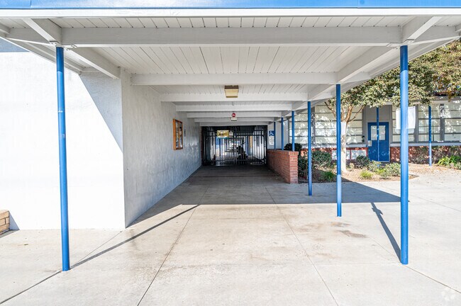 A hallway at Carpenter Elementary School