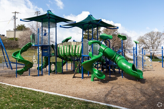 The playground at Lindon City Park in Lindon is a favorite spot for children and families, featuring swings, slides and climbing structures.