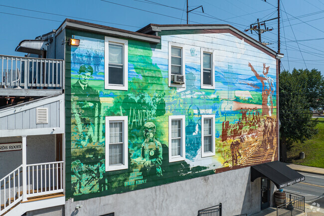 Beautiful murals can be found around town in Glenolden.