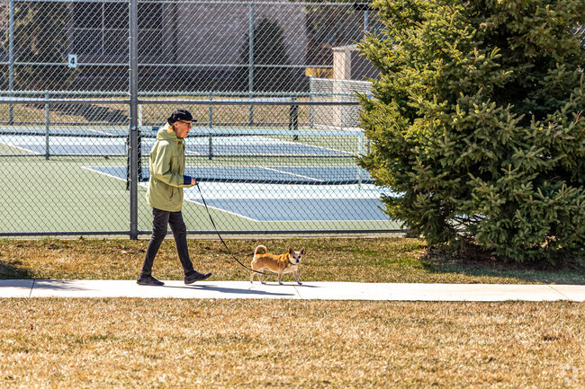 Residents enjoy the Becker Park biking, walking and running trails.