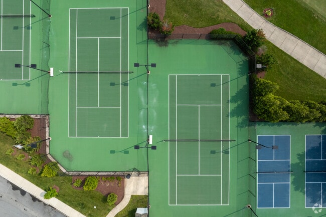 Bridgeville residents can play tennis or pickleball at the Heritage Shores 55+ Community.