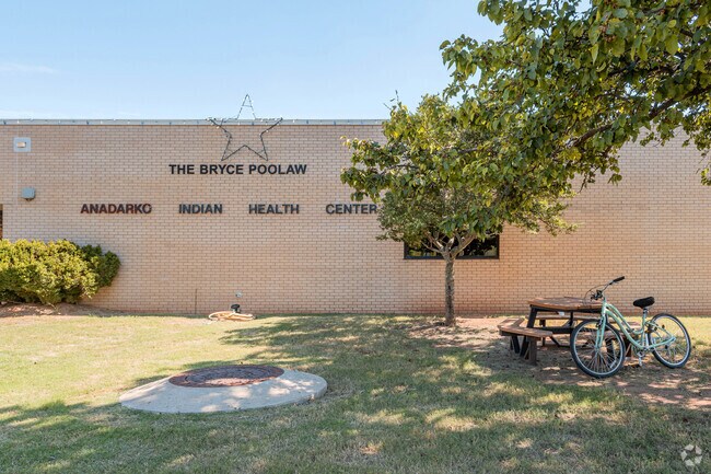 Most homes in Anadarko are within 5 miles of healthcare, including the Indian Health Center.