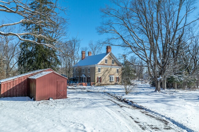 Locals love walking through the parks on snowy days in Maple Glen.
