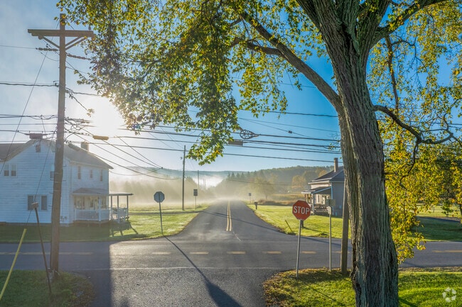 Driving down the main road of Munster reveals open farmland and grassy plains.