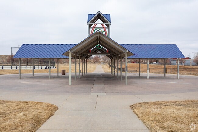 The pavilion in Kingsborough's Wheel Park.