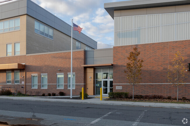 The test scores at the Ross Street Elementary School fall below the state average.