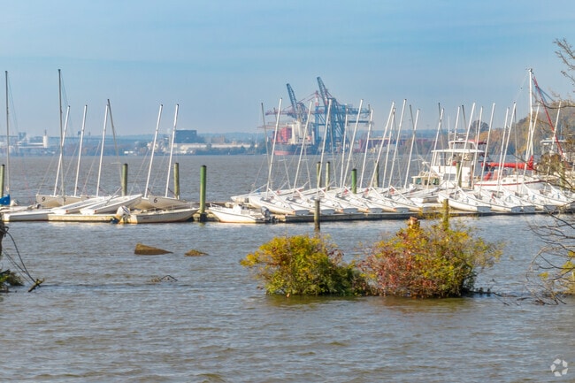 The yachts line the docks of the Corinthian Yacht Club in Essington.