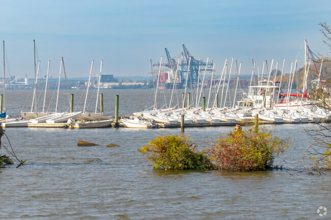 The yachts line the docks of the Corinthian Yacht Club in Essington.