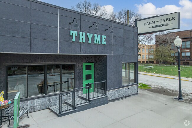 Located in downtown Peru, Thyme Craft Kitchen features farm-fresh ingredients in a variety of dishes.