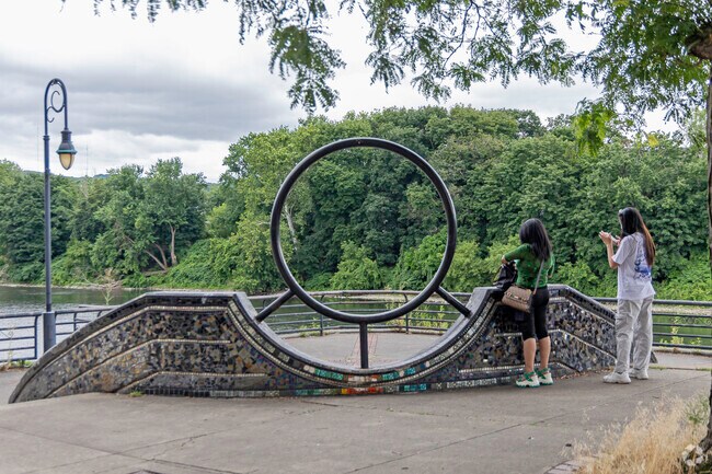 The West Side community is lined with beautiful artwork along the Susquehanna River.