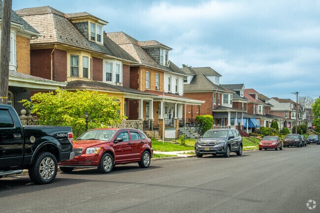 Brick homes line the streets of Wilson