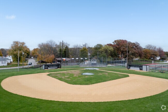 United Township High School offers multiple baseball playing fields.