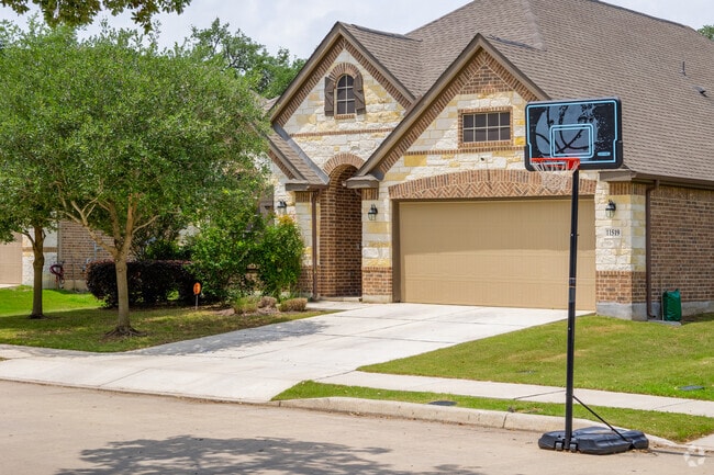Residents have open and smooth streets for basketball and biking in Schertz.