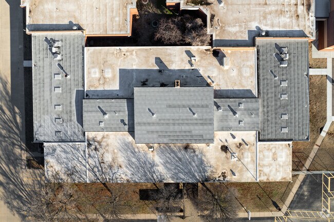 Here is a top down view of Bryant Opportunity Academy.