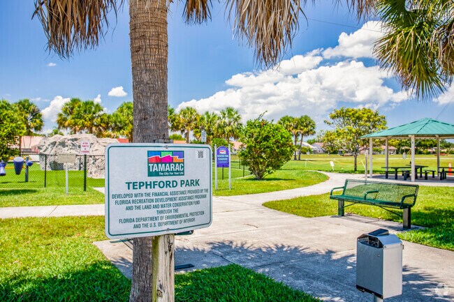 Plan a day at Tephford Park in Westwood Community South in Coral Springs, Florida and have a great time in the sun!