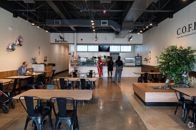 Savoring every sip at CUPPI Coffee at Barracks Row at Quantico in Four Seasons.