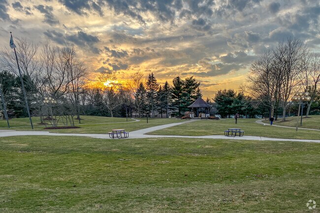 Bicentennial Park walking paths and picnic areas are available for Fairlawn residents.