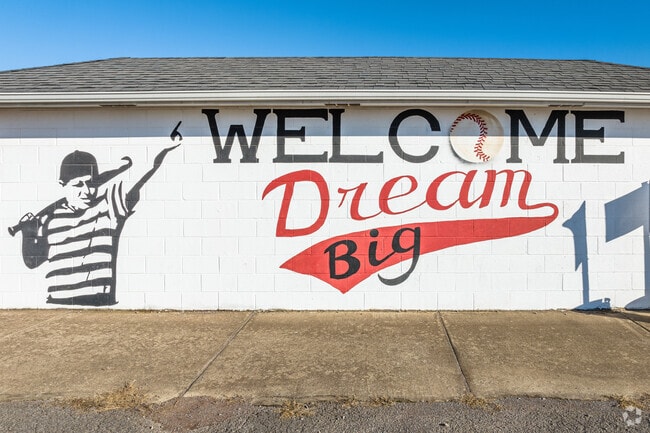 In Lascassas, a mural serves as an inspiration for everyone to dream big.