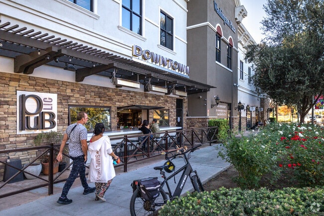 Grab a drink with a friend at the outdoor bar at DownTown PUBlic in Old Town Murrieta.