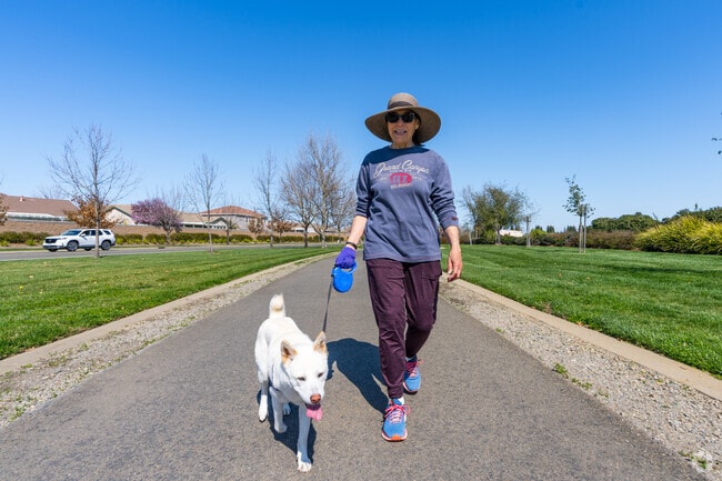 The walking trails in Stone Creek are a major feature that residents enjoy.