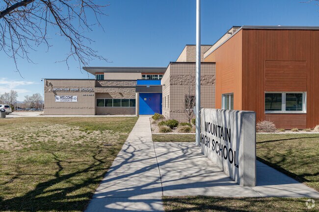 Mountain High School has a beautiful campus in Kaysville.