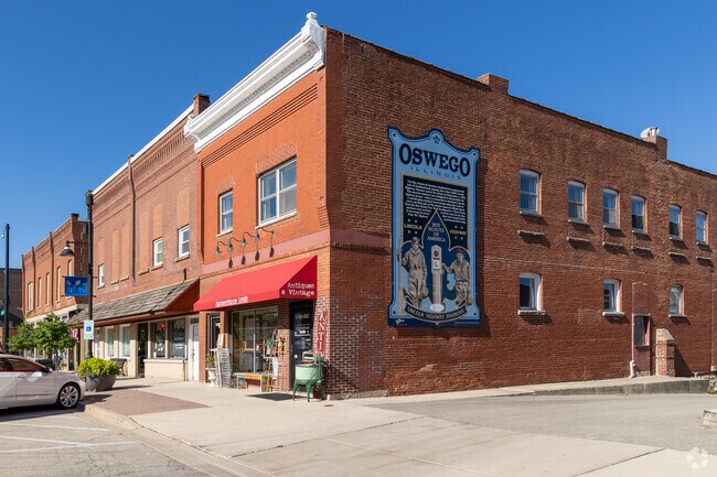 Shop among the beautiful old buildings on Main Street in Downtown Oswego.